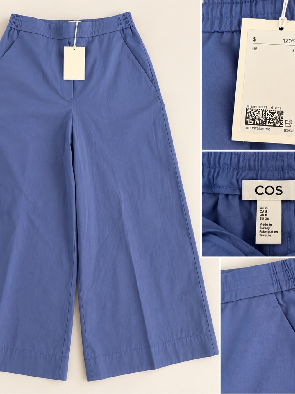COS Wide-Leg Pants in Periwinkle Blue